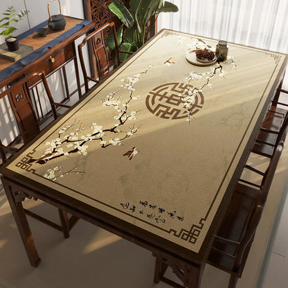 Leather Tablecloth Tea Table Cloth Silicone Waterproof And Oil-proof Disposable Tablecloth