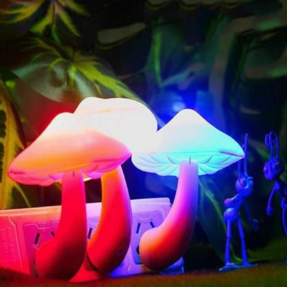 Lumières LED en forme de champignon avec capteurs automatiques, lampes de décoration intérieure