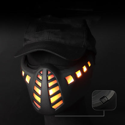 Masque demi-visage à LED pour le carnaval d'Halloween