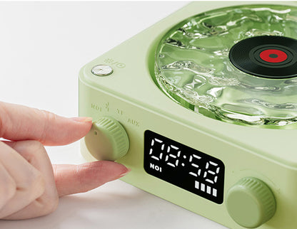 Retro Alarm Clock Bluetooth Speaker Wireless