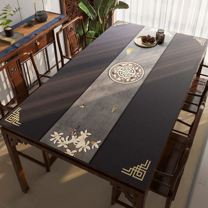 Leather Tablecloth Tea Table Cloth Silicone Waterproof And Oil-proof Disposable Tablecloth