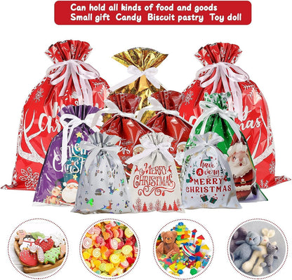 Home Fashion Simple Drawstring Christmas Gift Bag Suit