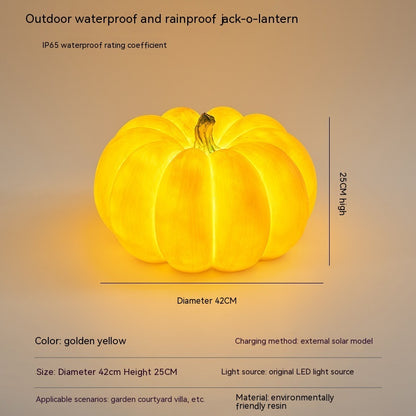 Outdoor Solar Pumpkin Lights Rural Farm Creative Luminous Landscape Outdoor Waterproof Courtyard Lawn Lamp Halloween Party Decor Halloween Decorations