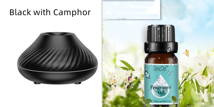 Nuevo Difusor de aroma de llama volcánica Lámpara de aceite esencial 130 ml Humidificador de aire portátil USB con luz nocturna de color Generador de niebla Fogger Luz LED