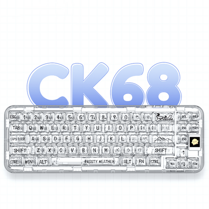 Clavier de jeu sans fil Bluetooth personnalisé tri-mode Ice-Through