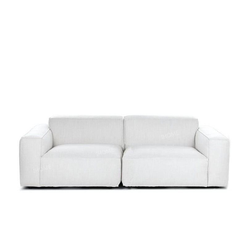 Tofu Piece Fabric Sofa Combination Modern