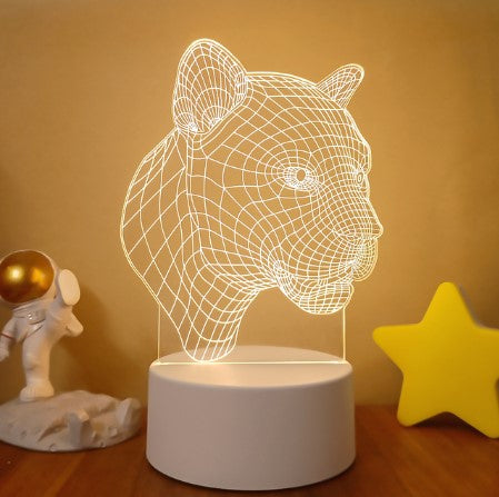 Lumières 3D lumières visuelles LED colorées avec télécommande tactile