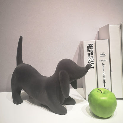 Modern Simple Flocking Puppy Decoration