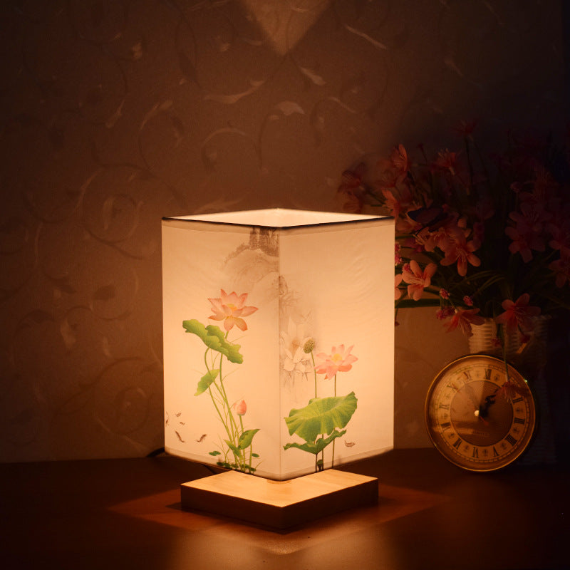 Nouveau Style rétro chinois chevet veilleuse lumière chaude