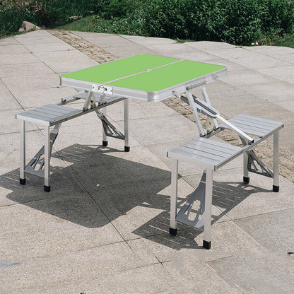 Table monobloc extérieure pliante en alliage d'aluminium