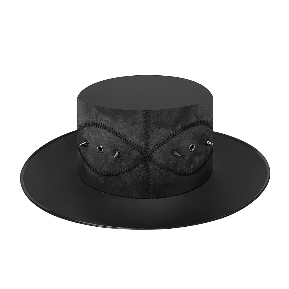 Sombrero de copa unisex de caballero mágico estilo punk europeo y americano para Halloween