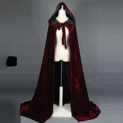 Double Layer Halloween Thick Cloak Velvet Shawl