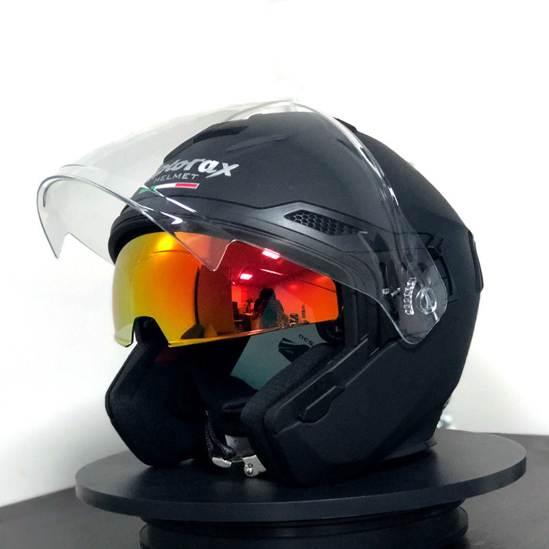 Casque de moto personnalisé à double lentille