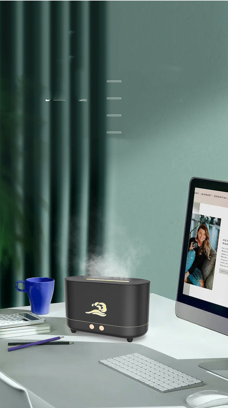 Household Simulated Flame Humidifier For Bedroom