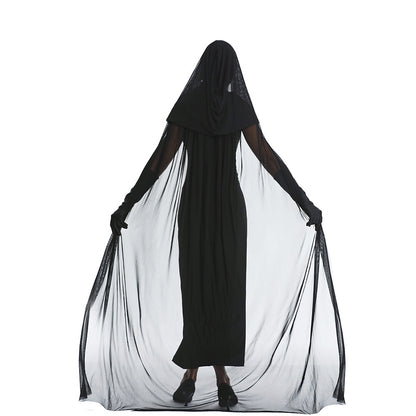 European And American Halloween Witch Clothing Lace Cloak