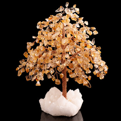 Natural Crystal Wealth Tree Colorful Home Decoration