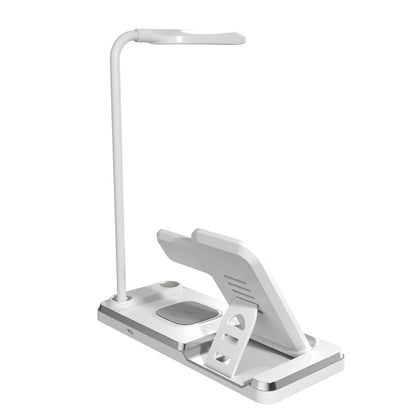 Lámpara De Mesa Plegable Multifuncional 4 En 1 Carga Rápida De 15W