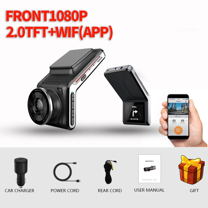 Caméra de voiture WiFi 2K Dash Cam