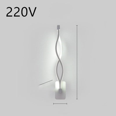 Lampe murale led nordique minimaliste, lampe de chevet pour chambre à coucher