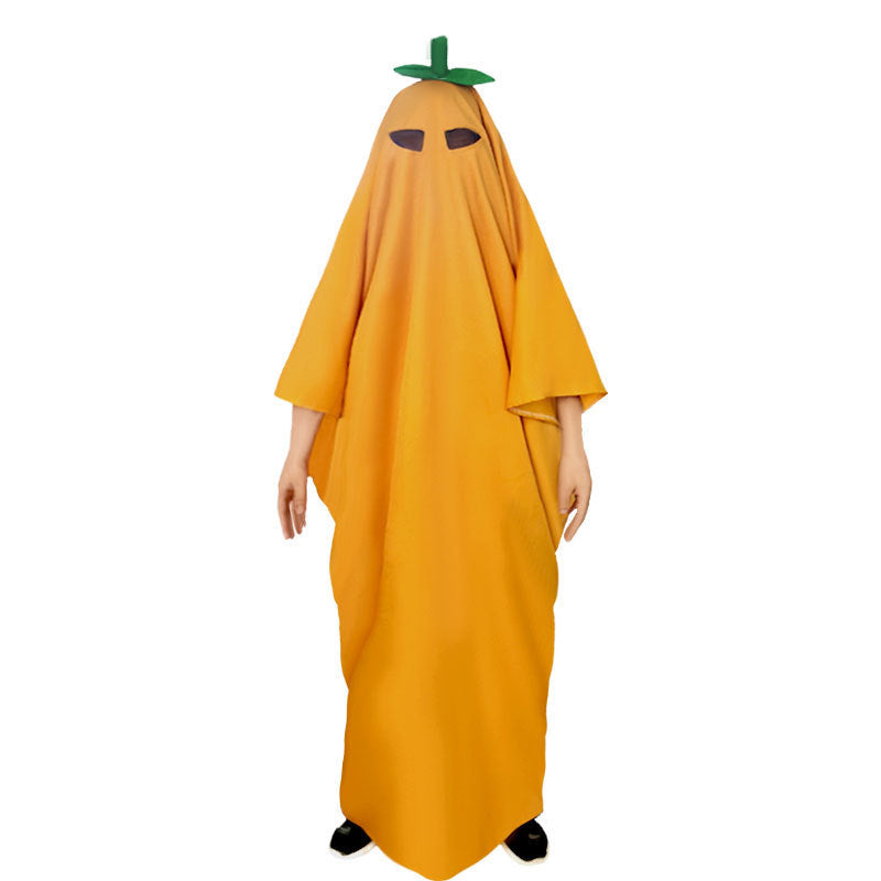 Capa de calabaza para disfraz de Halloween para niños