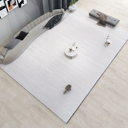 Tapis de sol de table basse de canapé minimaliste de luxe léger blanc