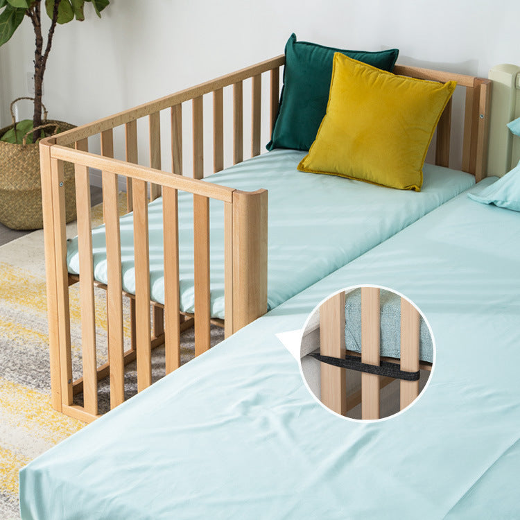 Beech Solid Wood Splicing Movable Multi-functional Crib