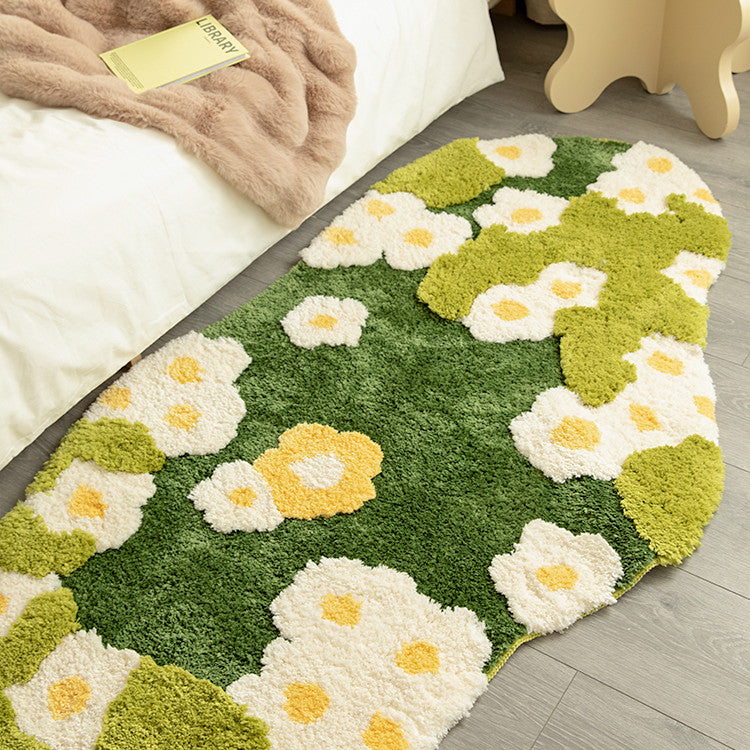 Tapis de mousse de pelouse florale bricolage fait à la main