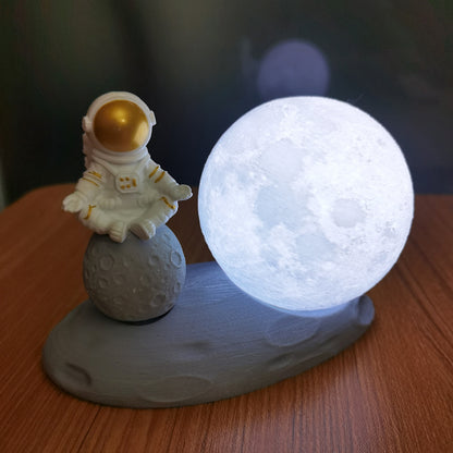 Astronautas Creatividad Nórdica De La Luz Nocturna Lunar