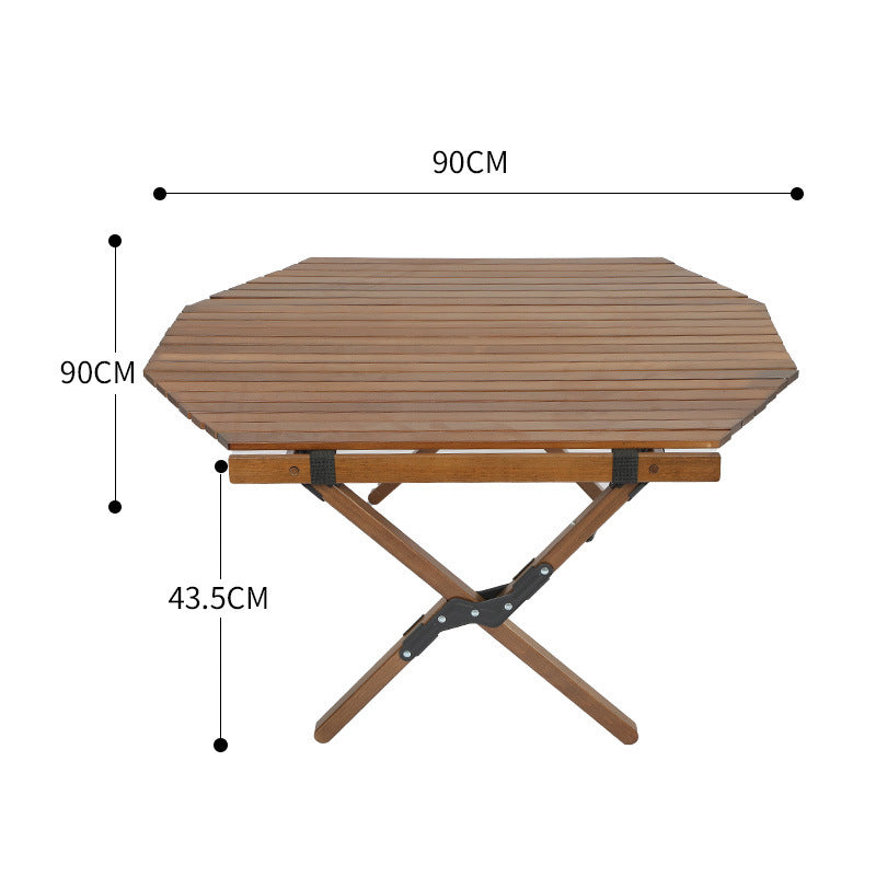 Mesa plegable de ocio para conducción autónoma al aire libre