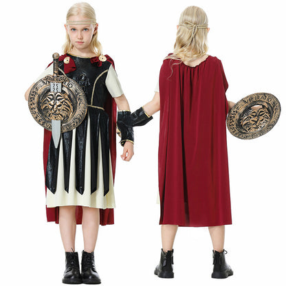 Costume d'Halloween gladiateur romain Cosplay Performance Wear