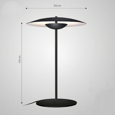 Hat UFO Umbrella Wood Grain Desk Lamp Bedroom Bedside