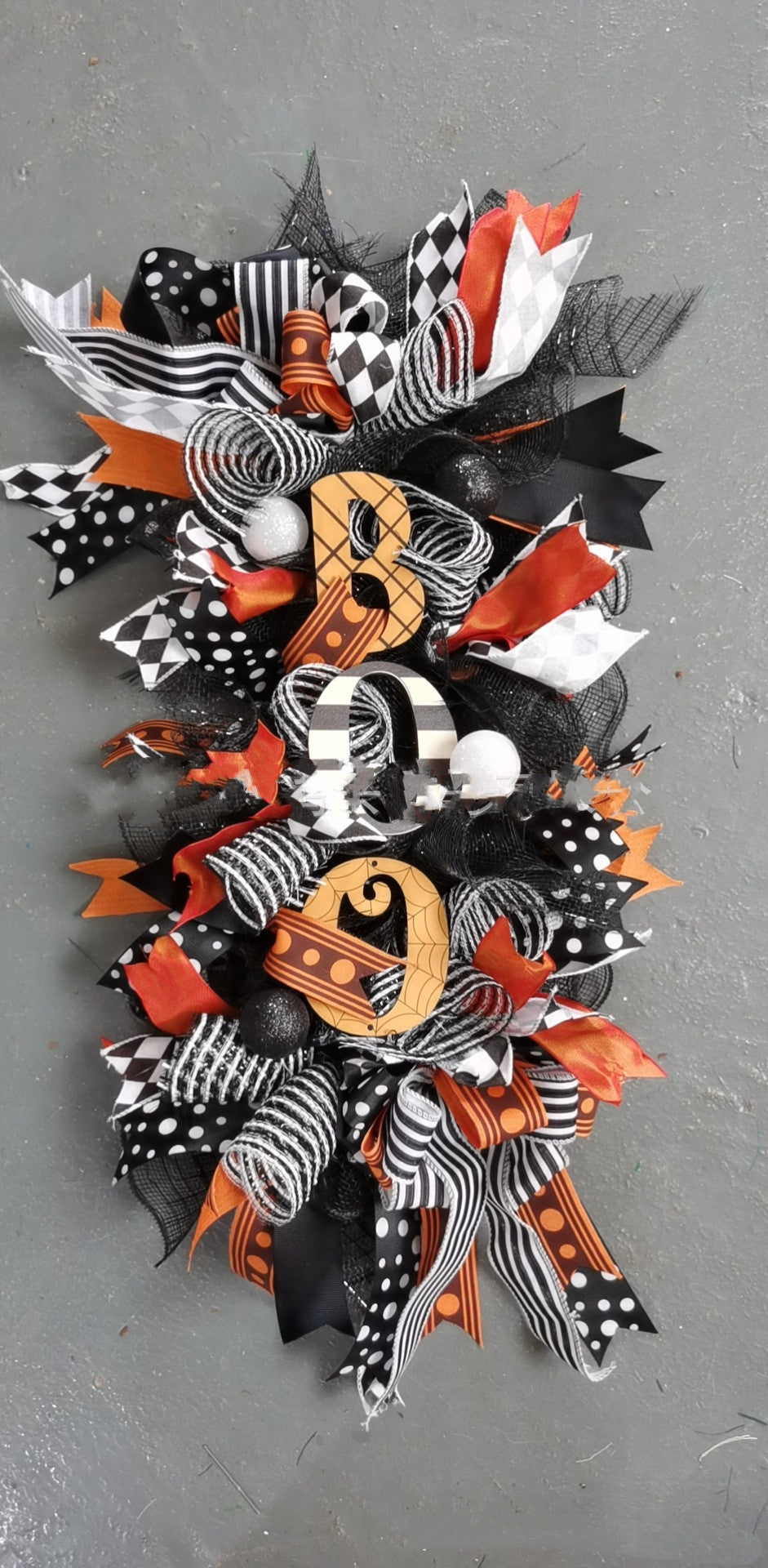 Halloween Front Entrance Scary Pumpkin Alphabet Garland