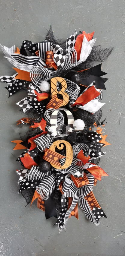 Halloween Front Entrance Scary Pumpkin Alphabet Garland