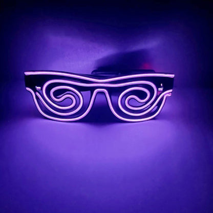 Gafas de luz fría deslumbrantes accesorios para fiestas