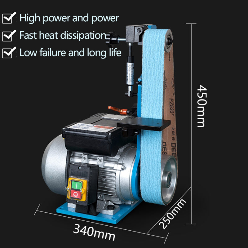 Petite Machine à bande de ponçage verticale, fraise électrique, travail du bois, meulage, polissage, outil d'affûtage de couteaux