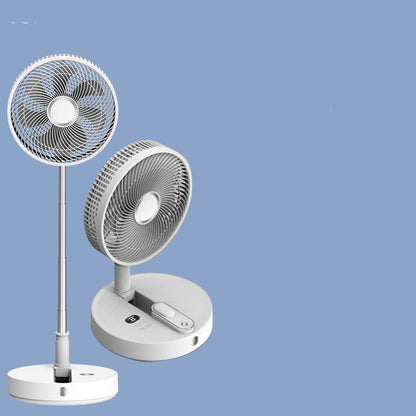 Ventilateur de bureau télescopique pliable, silencieux, peut faire pivoter la tête