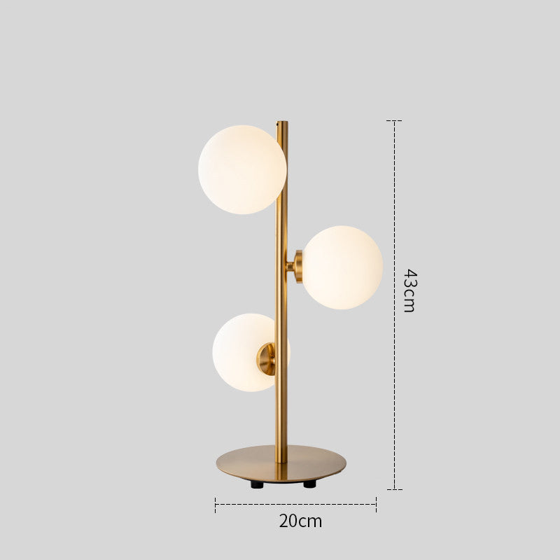 Lampe de table chambre simple personnalité moderne boule ronde créative