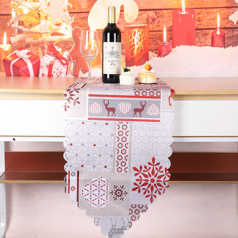 Christmas Decorations Printed Cloth Table Runner