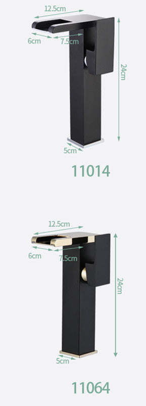 Robinet cascade LED en cuivre haut de gamme