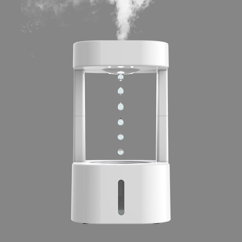 Humidificador de gota de agua antigravedad creativo, pulverizador de niebla para aire acondicionado, hogar, dormitorio silencioso, oficina con tanque de agua de 580ML