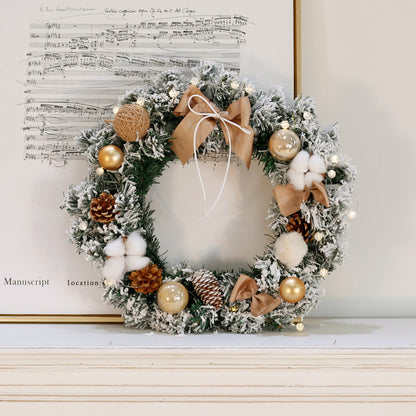 Couronne de décoration de noël, petit ornement de bureau pour la maison