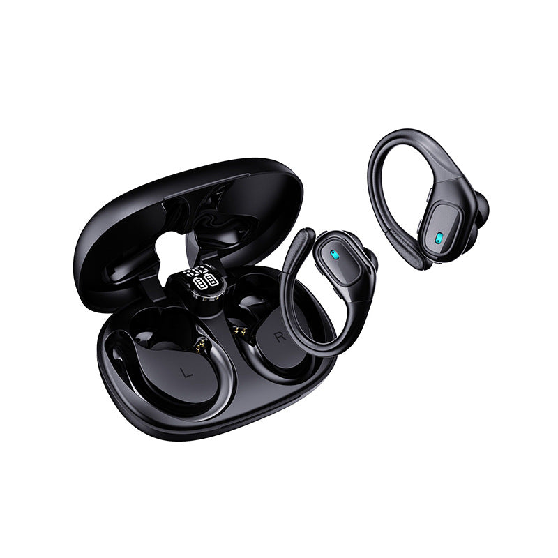 Casque Bluetooth sans fil monté sur l'oreille, réduction intelligente du bruit, appel HD