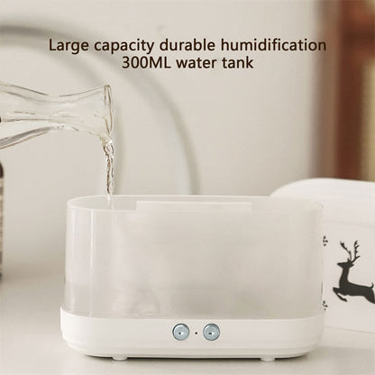 Humidificador difusor de llama de alce, lámpara de ambiente silencioso para el hogar, decoraciones navideñas para el hogar