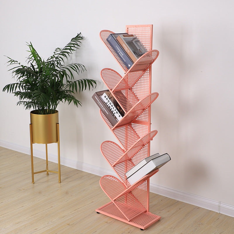 Ins Nordic Iron Art Tree Shaped Bookshelf