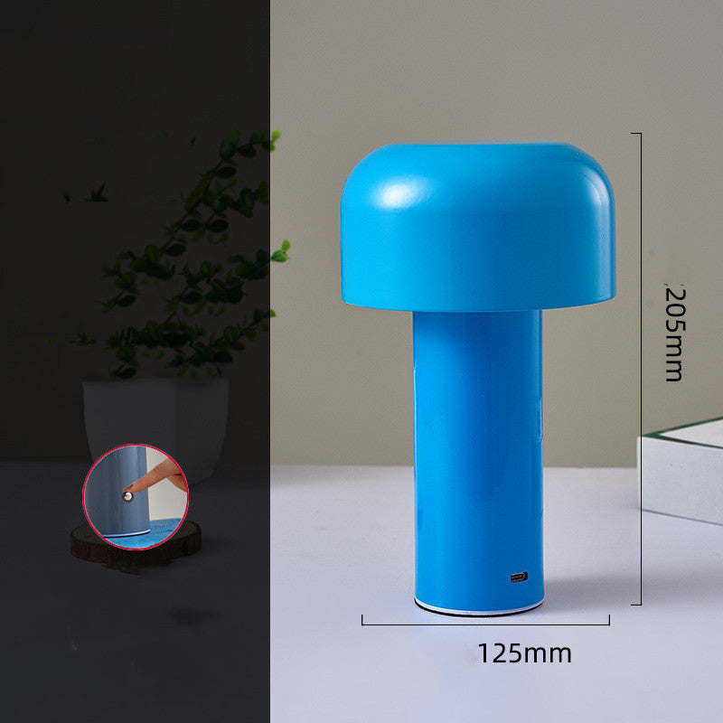 Metal Mushroom Touch Creative Bedroom Bar Table Decoration Atmosphere Charging USB Night Light