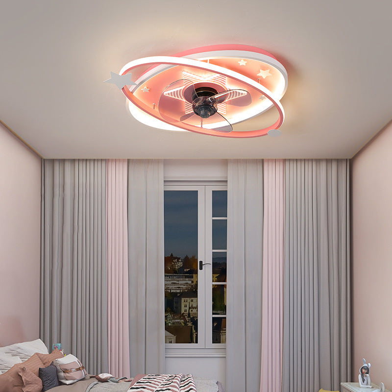 Lustre en fer pour chambre d'enfant, moderne et simple, intelligent