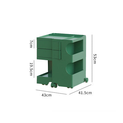 Ins Style Table de chevet nordique 360 ​​armoire de rangement rotative casier chariot Mobile célébrité d'internet