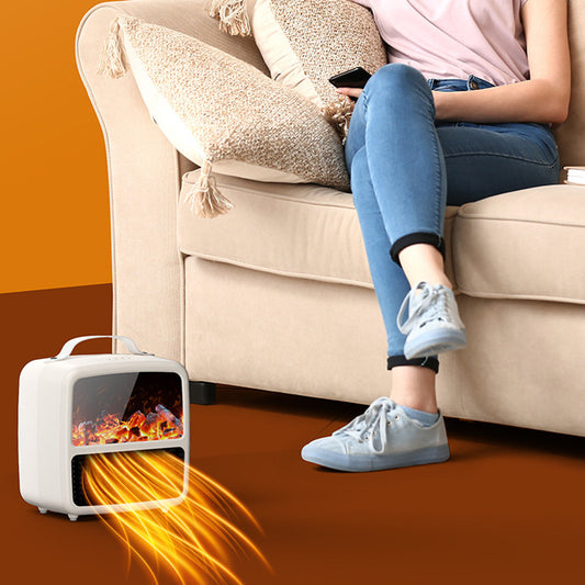 Desktop Quick Heat Warm Air Blower 3D Simulation Flame