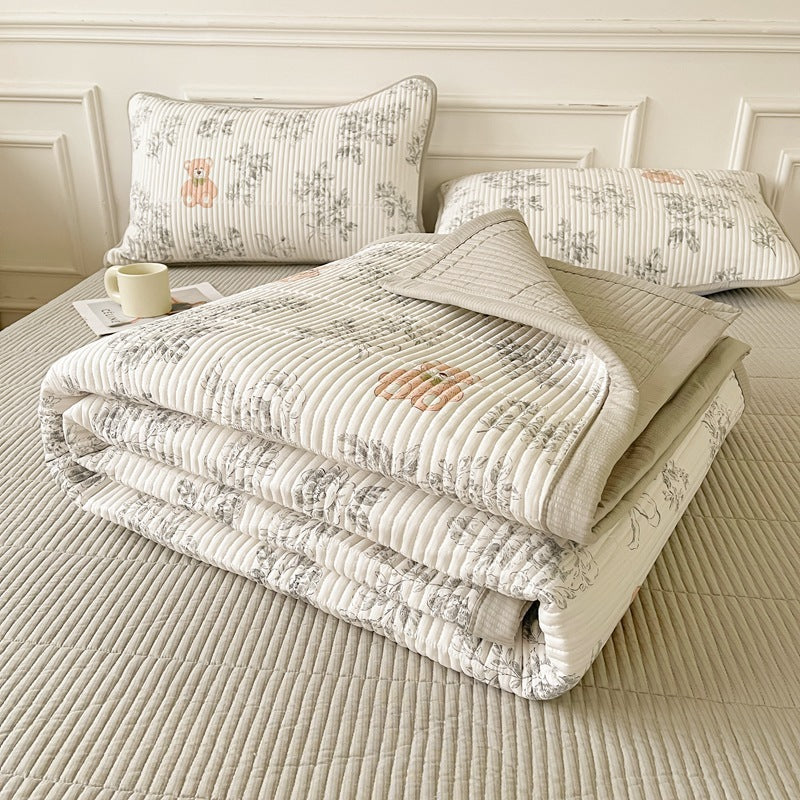 Quilted Bed Cover Three-piece Class A Maternal And Child Bed Sheet