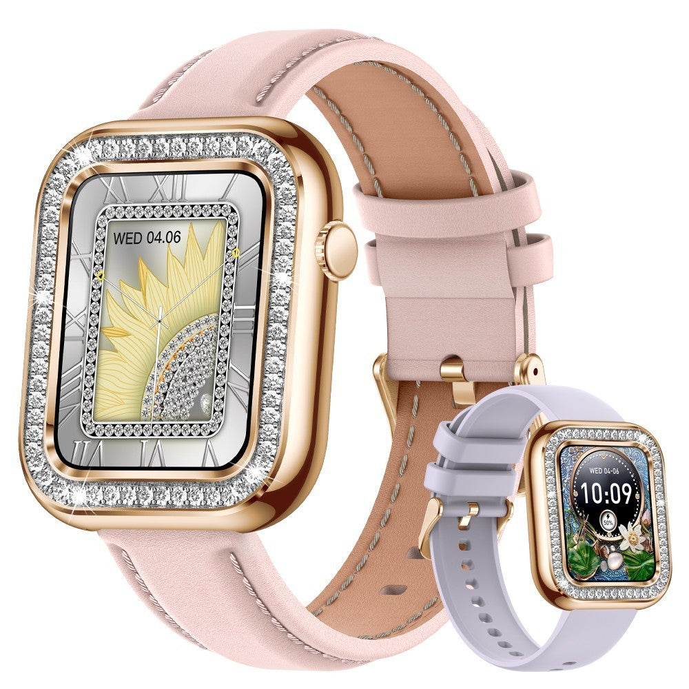 Nuevo Reloj de pulsera inteligente cuadrado a la moda para mujer, reloj